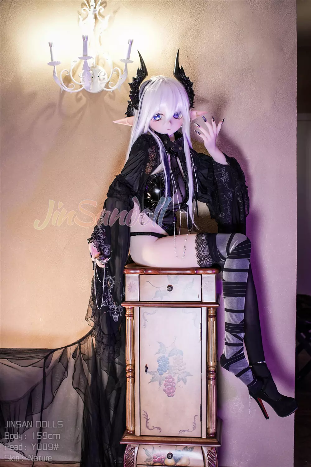 WM S-TPE 159cm (5ft2) Anime TPE Sex Doll with PVC Head #Y009